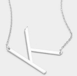 Deals for K Initial Pendant Necklace 